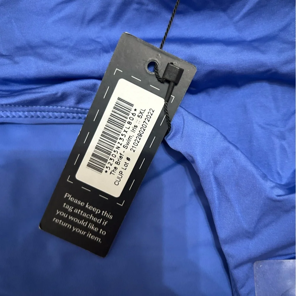 Cuup blue bathing suit 2 tops and one bottom - Picture 4 of 7